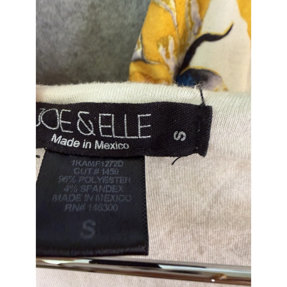 Joe & Elle yellow rose print crop top and skirt Set - Picture 2 of 4